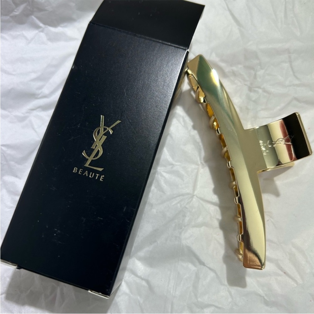 YSL. Beauty gift Gold Metal Hair Clip